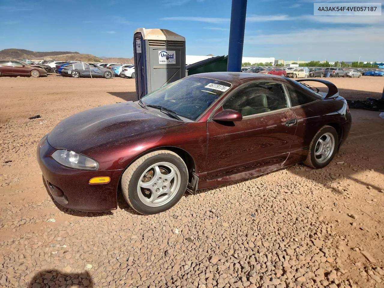 1997 Mitsubishi Eclipse Gst VIN: 4A3AK54F4VE057187 Lot: 46779176