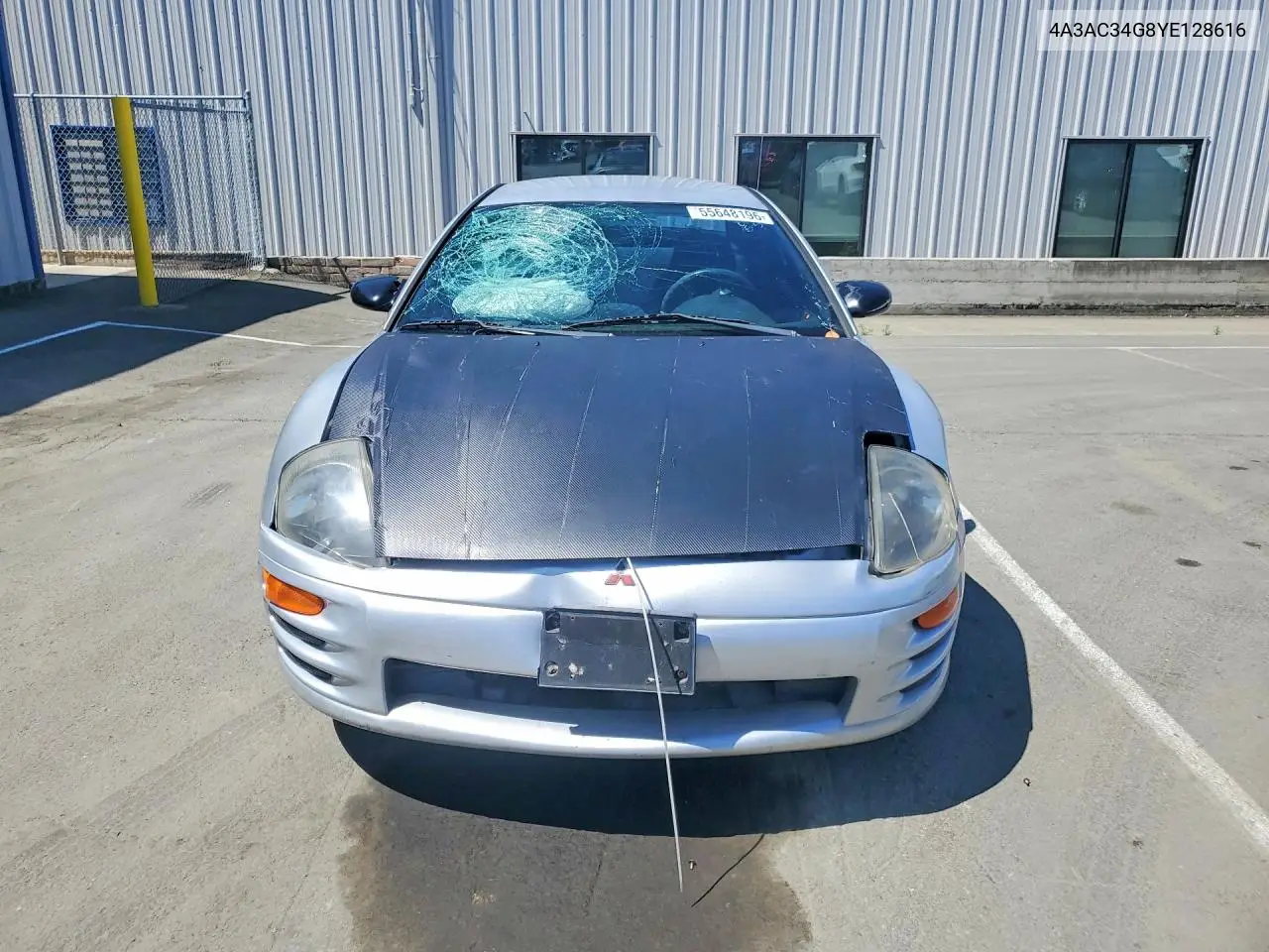 2000 Mitsubishi Eclipse Rs VIN: 4A3AC34G8YE128616 Lot: 55648196