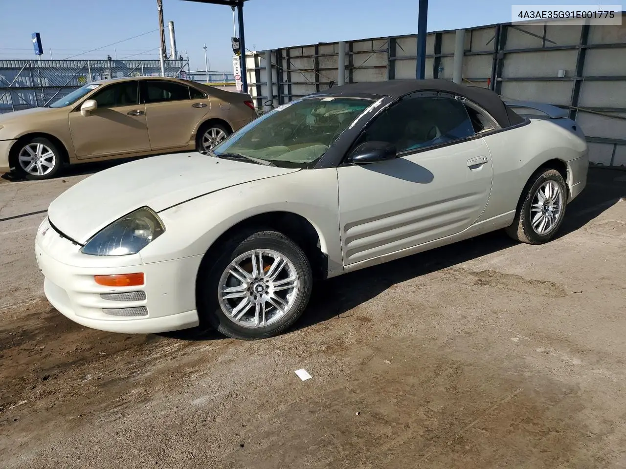 2001 Mitsubishi Eclipse Spyder Gs VIN: 4A3AE35G91E001775 Lot: 60036956