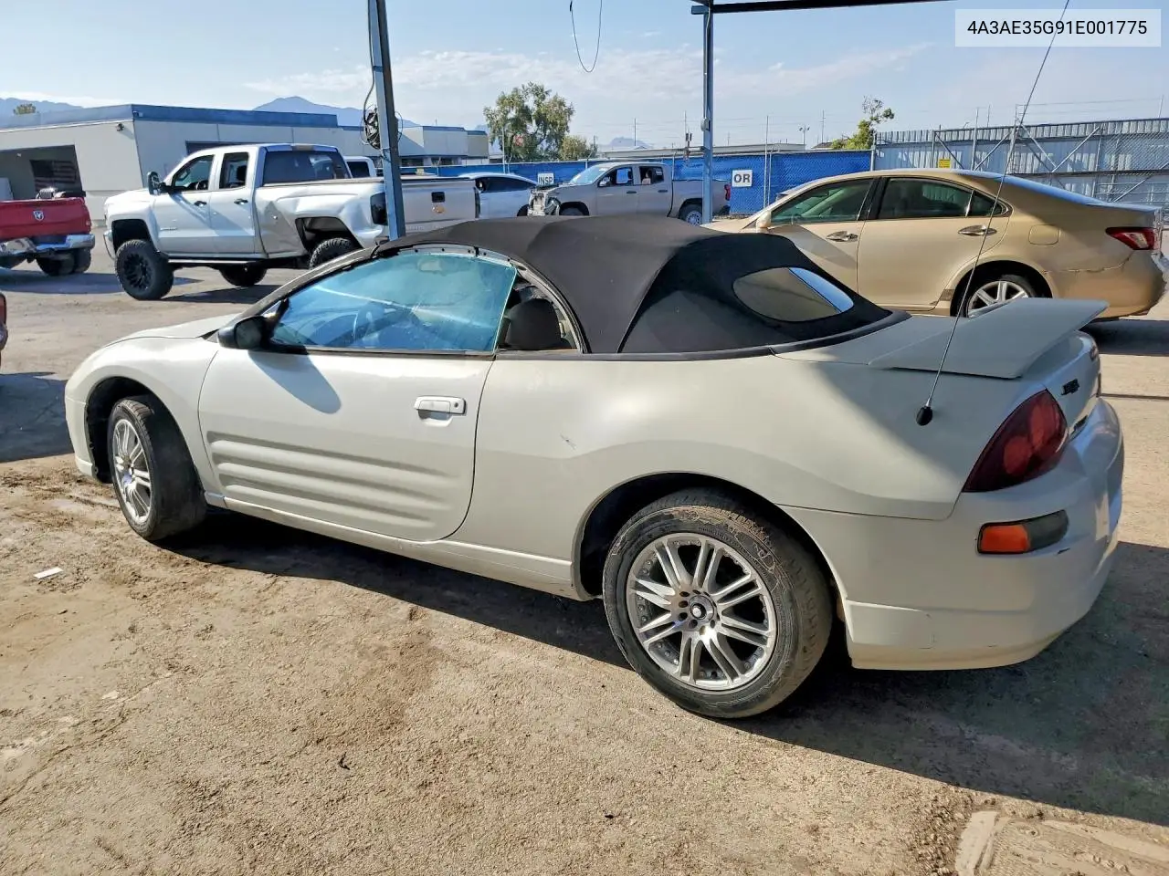 2001 Mitsubishi Eclipse Spyder Gs VIN: 4A3AE35G91E001775 Lot: 60036956