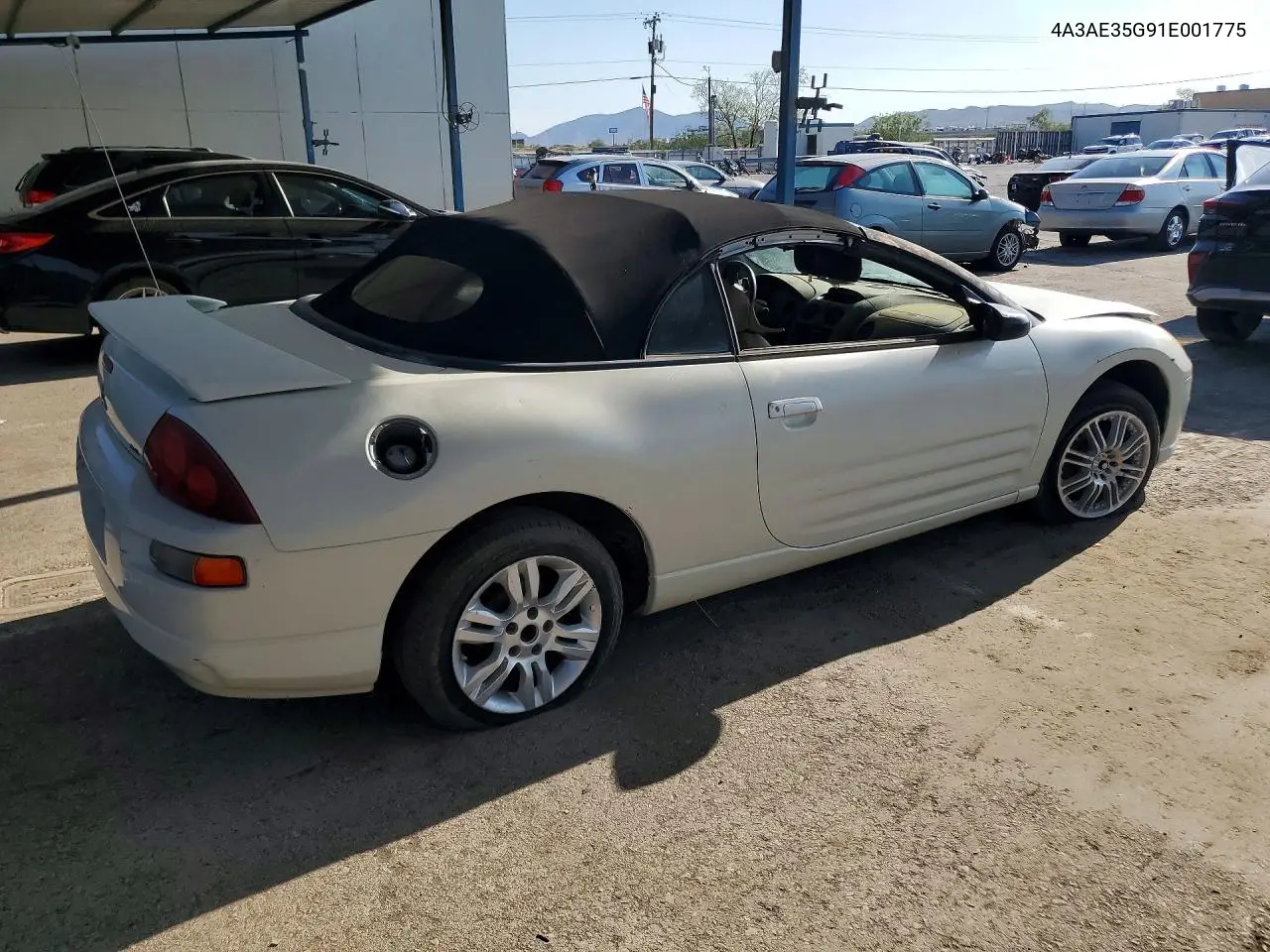 2001 Mitsubishi Eclipse Spyder Gs VIN: 4A3AE35G91E001775 Lot: 60036956