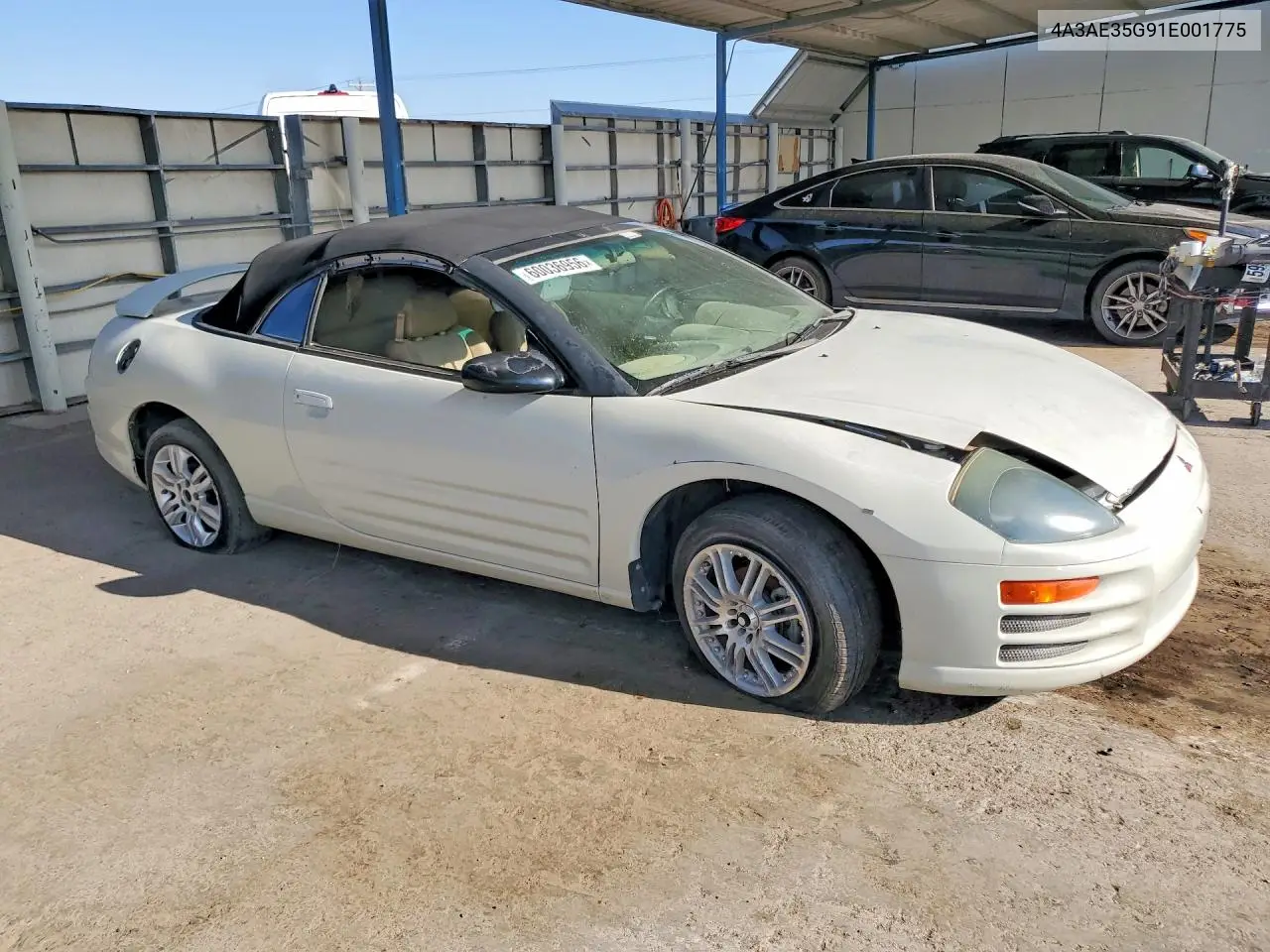 2001 Mitsubishi Eclipse Spyder Gs VIN: 4A3AE35G91E001775 Lot: 60036956