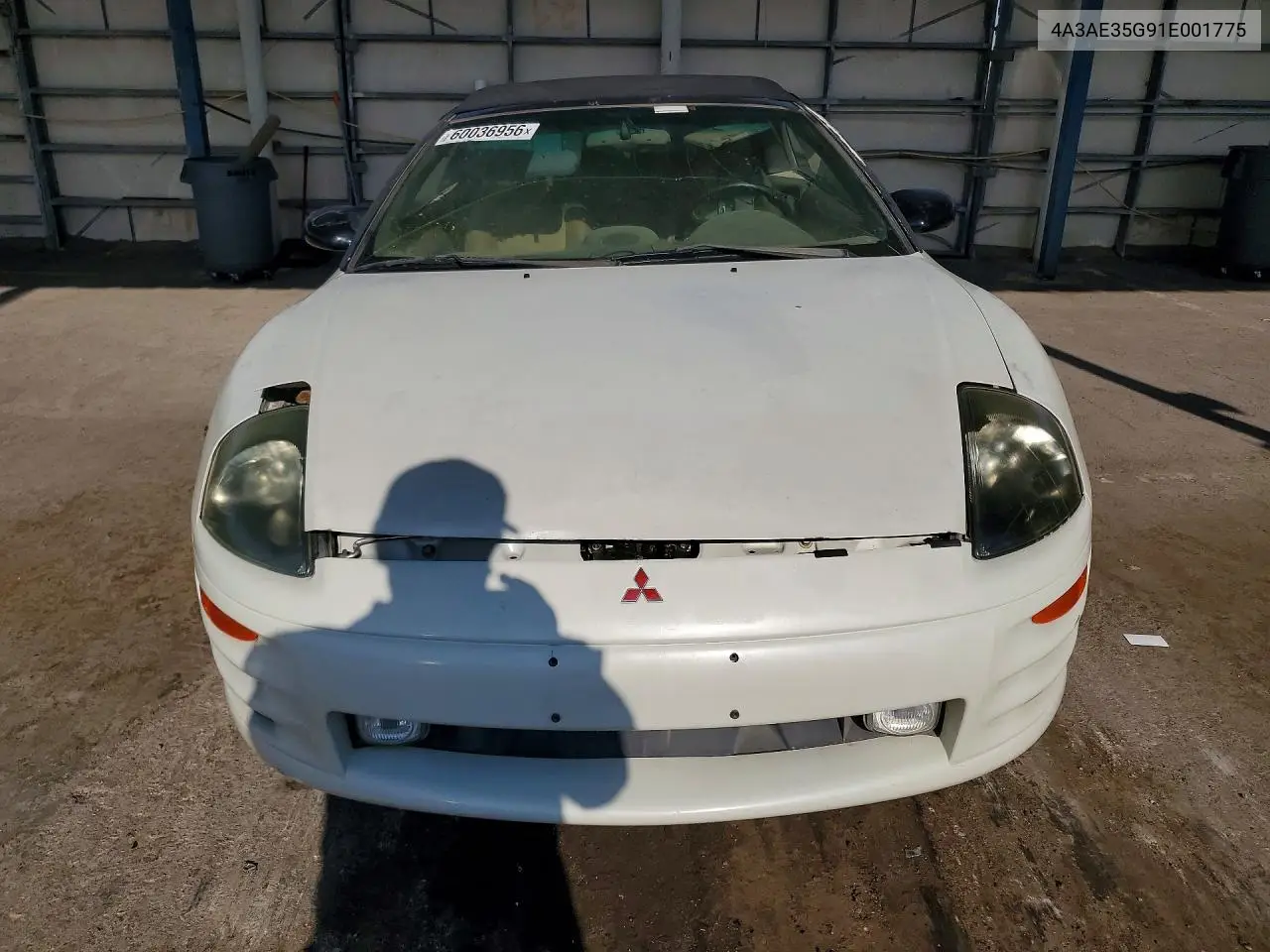 2001 Mitsubishi Eclipse Spyder Gs VIN: 4A3AE35G91E001775 Lot: 60036956