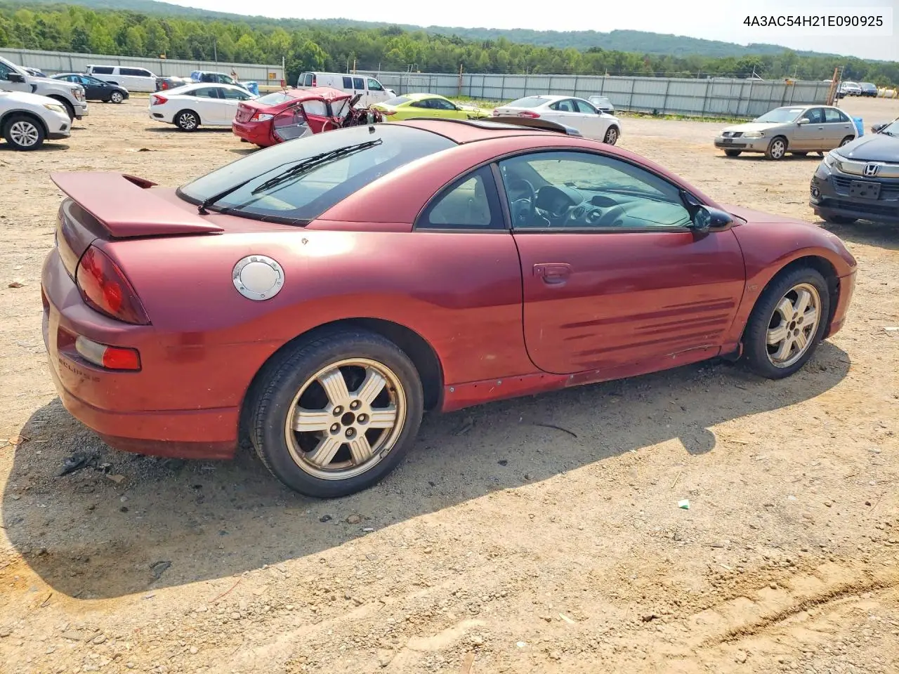 2001 Mitsubishi Eclipse Gt VIN: 4A3AC54H21E090925 Lot: 61161506