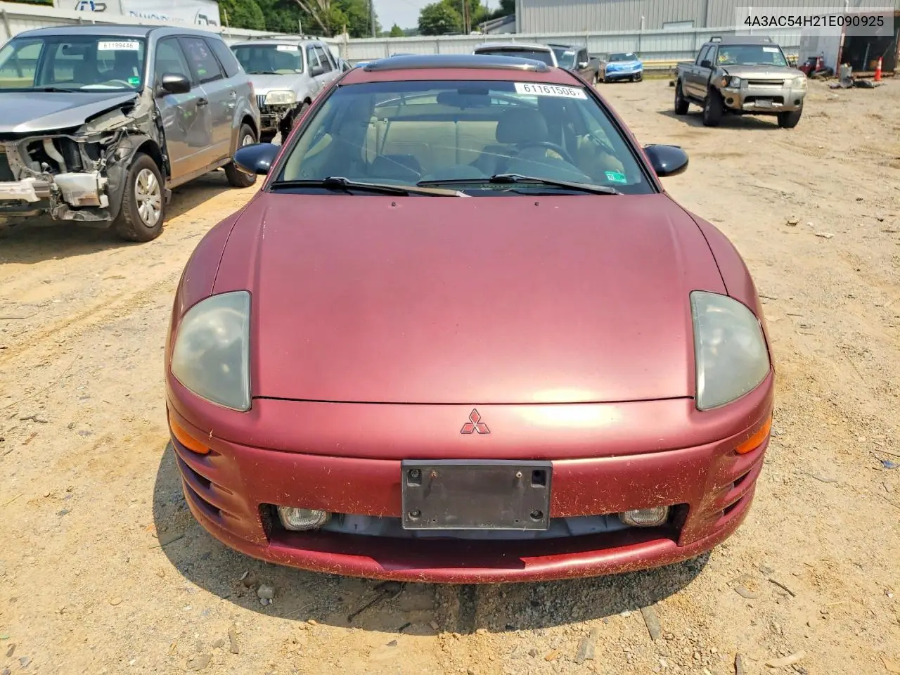 2001 Mitsubishi Eclipse Gt VIN: 4A3AC54H21E090925 Lot: 61161506