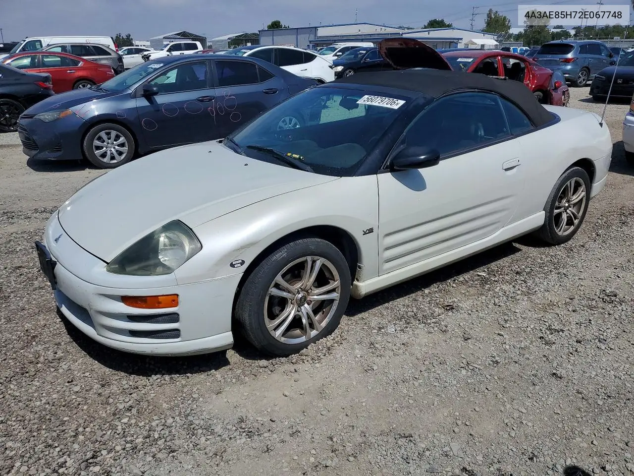 2002 Mitsubishi Eclipse Spyder Gt VIN: 4A3AE85H72E067748 Lot: 56079706
