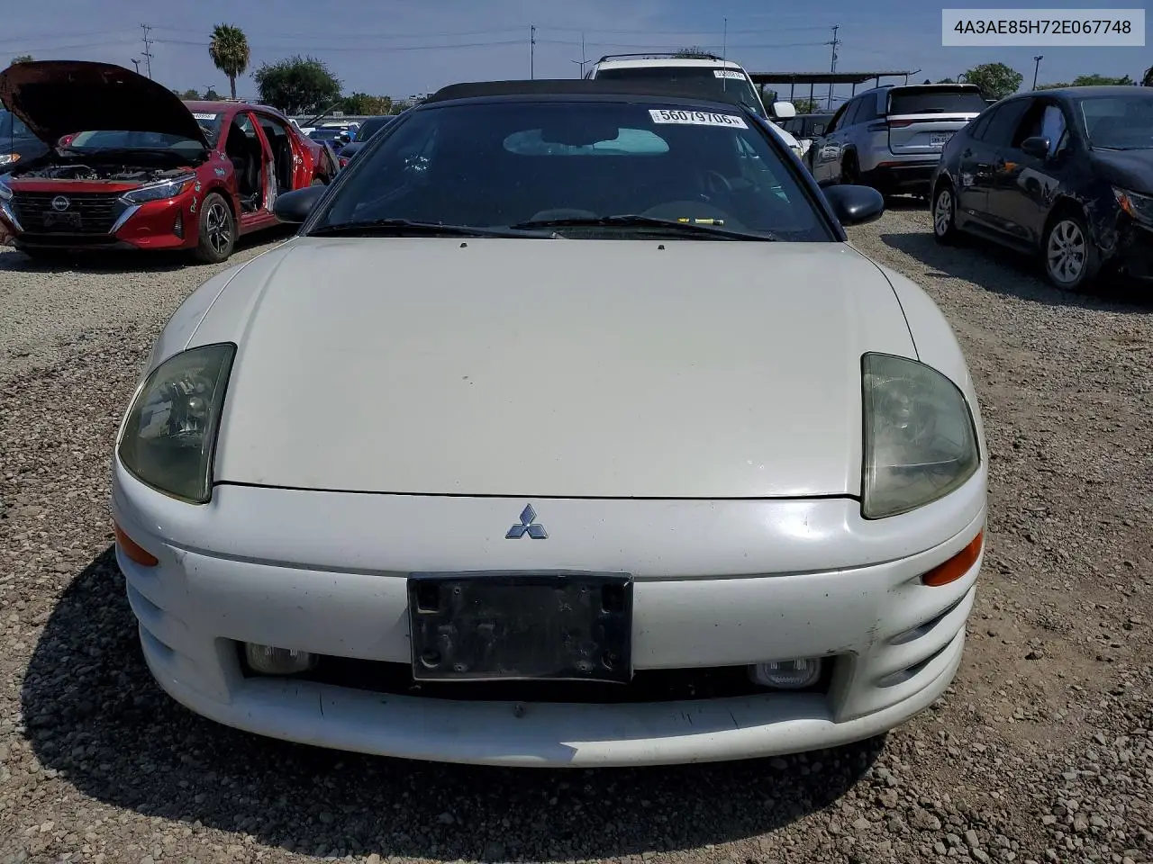 2002 Mitsubishi Eclipse Spyder Gt VIN: 4A3AE85H72E067748 Lot: 56079706