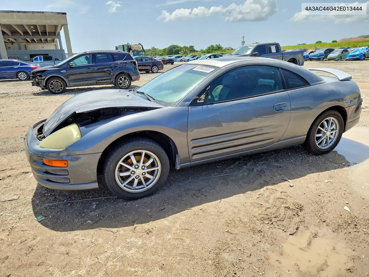 2002 Mitsubishi Eclipse Gs VIN: 4A3AC44G42E013444 Lot: 60860556