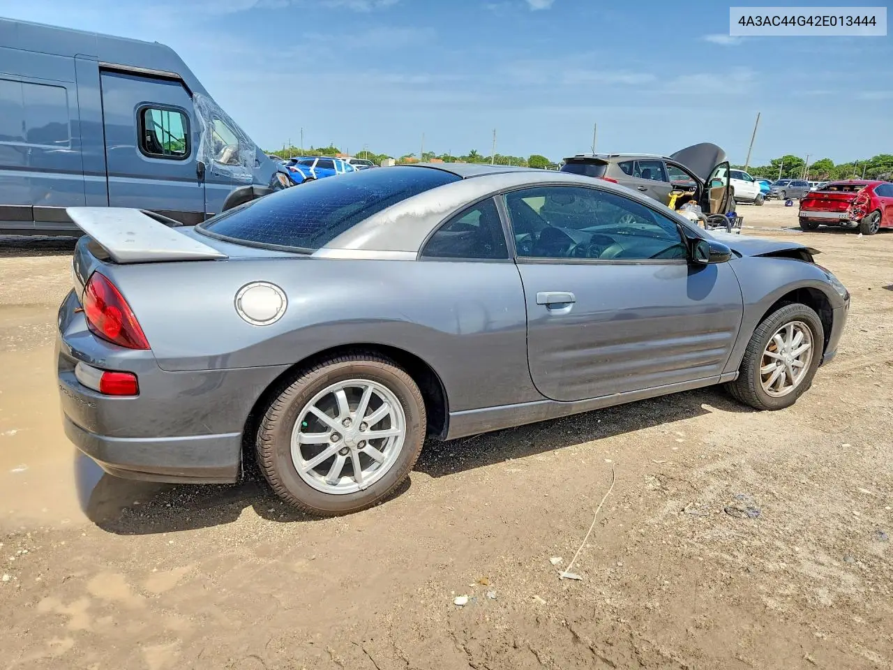 2002 Mitsubishi Eclipse Gs VIN: 4A3AC44G42E013444 Lot: 60860556