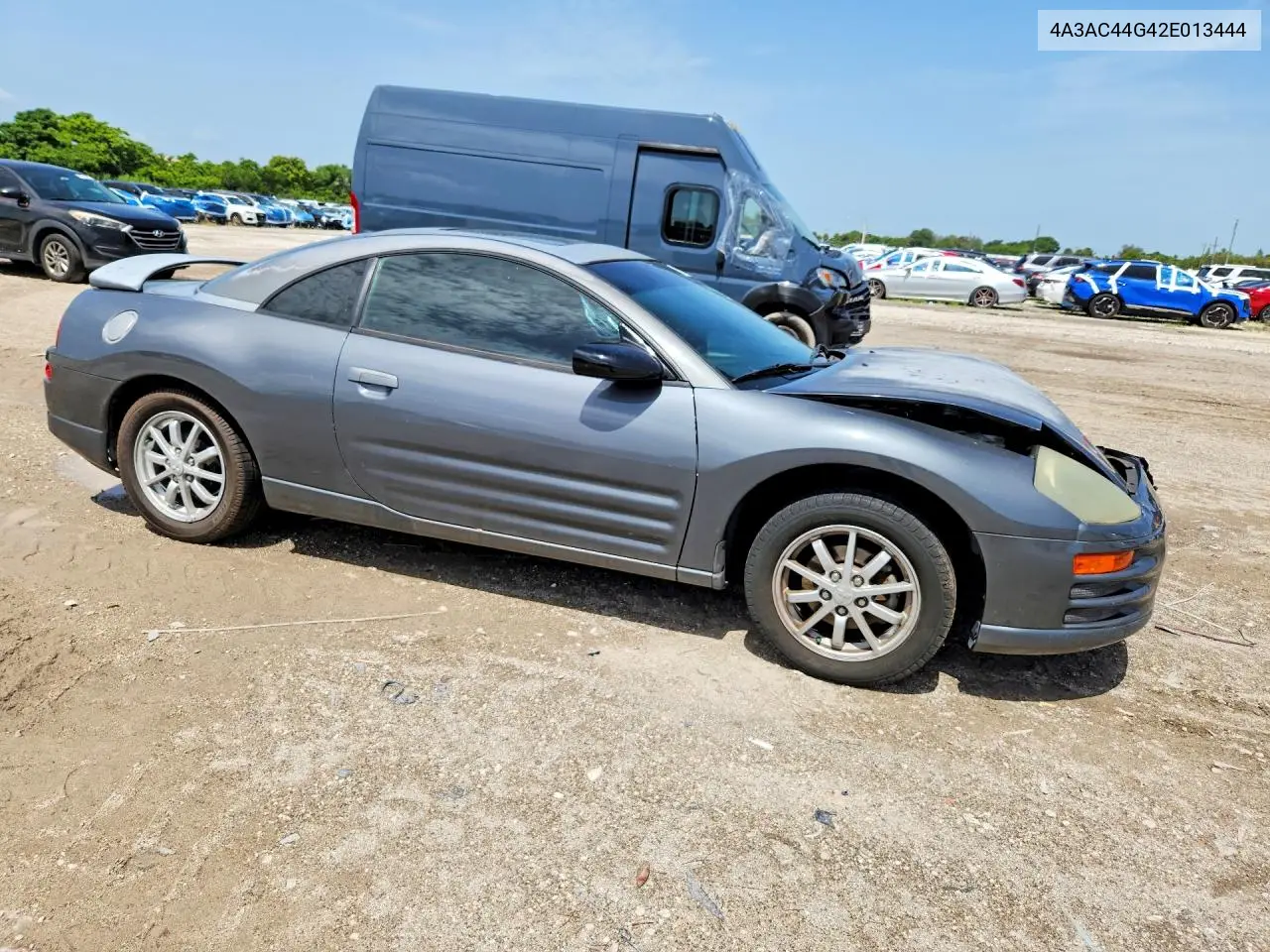 2002 Mitsubishi Eclipse Gs VIN: 4A3AC44G42E013444 Lot: 60860556