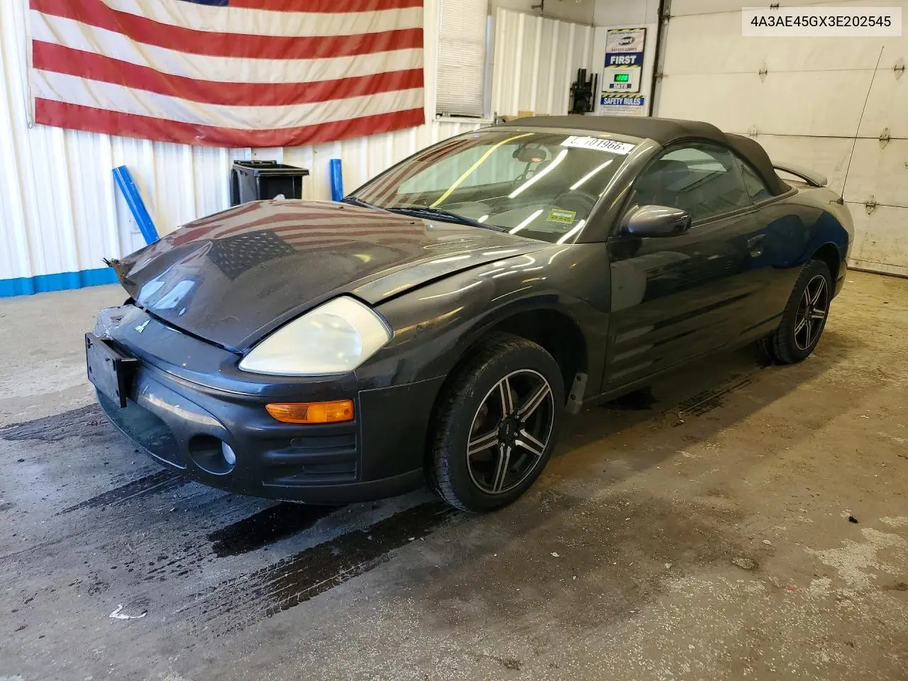 2003 Mitsubishi Eclipse Spyder Gs VIN: 4A3AE45GX3E202545 Lot: 56101966