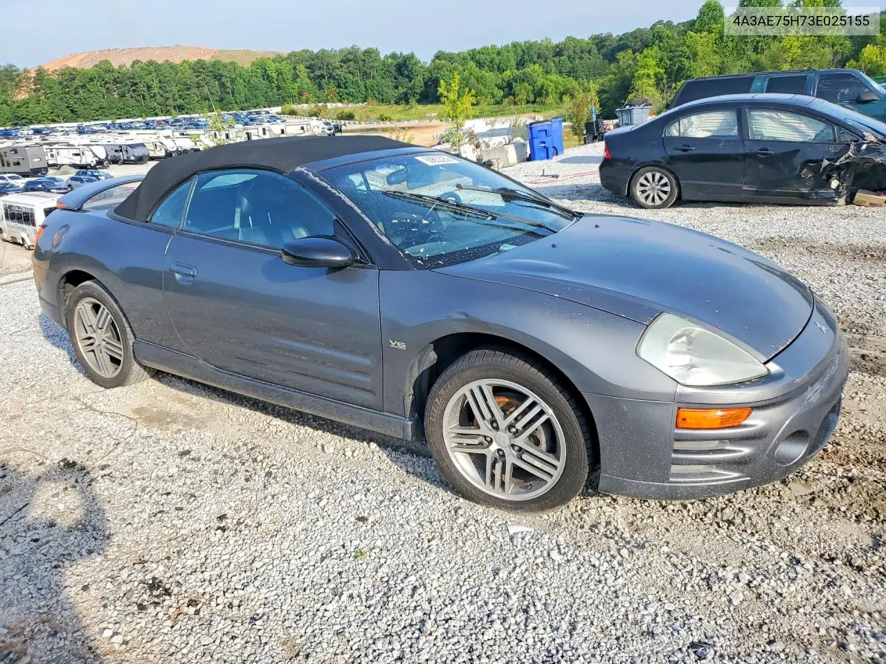 2003 Mitsubishi Eclipse Spyder Gts VIN: 4A3AE75H73E025155 Lot: 60653256