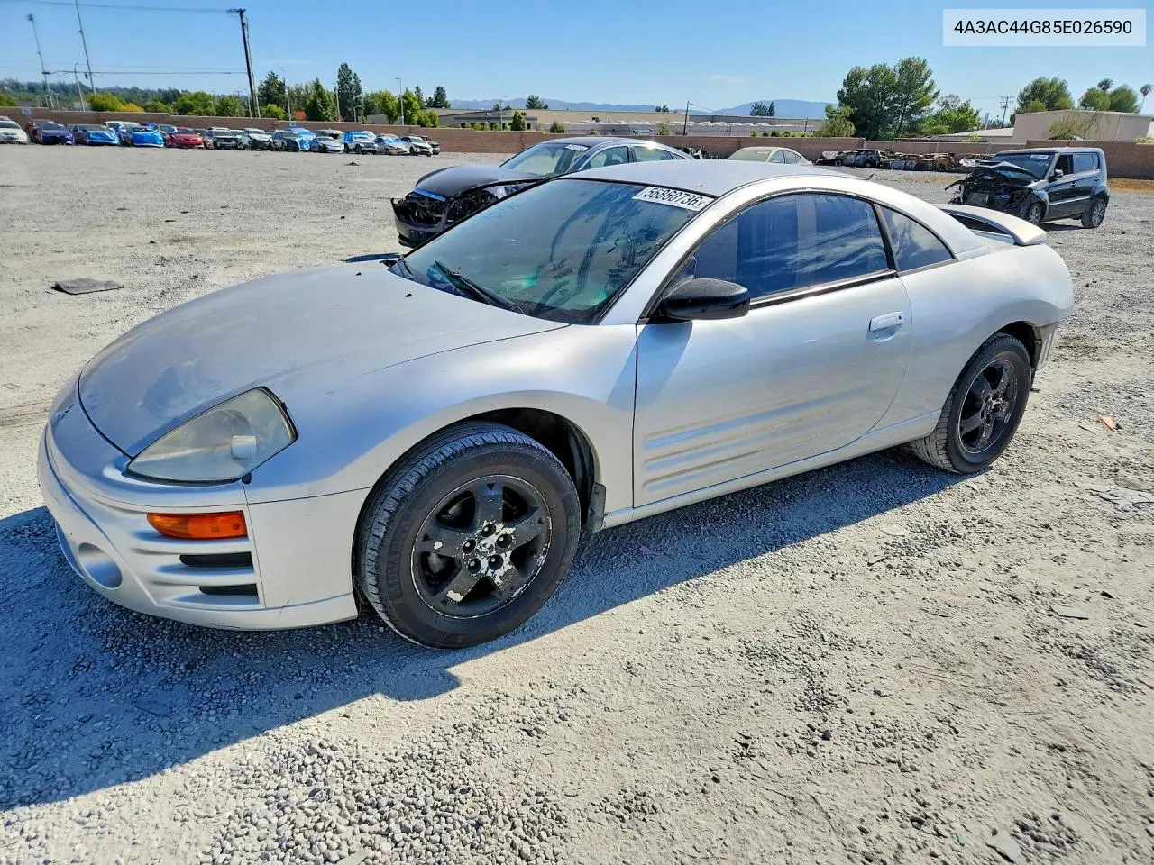 2005 Mitsubishi Eclipse Gs VIN: 4A3AC44G85E026590 Lot: 56860736