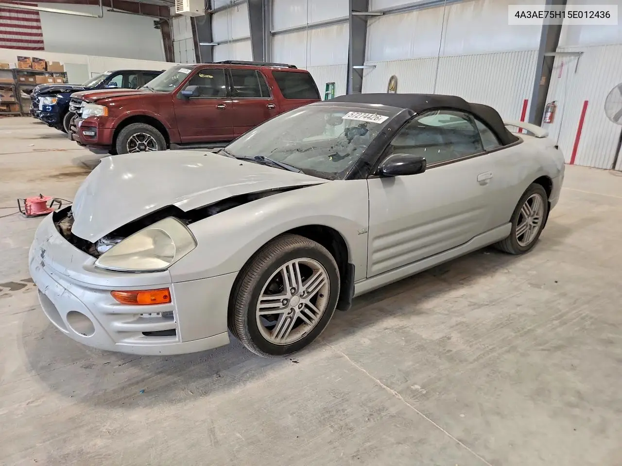 2005 Mitsubishi Eclipse Spyder Gts VIN: 4A3AE75H15E012436 Lot: 57274426