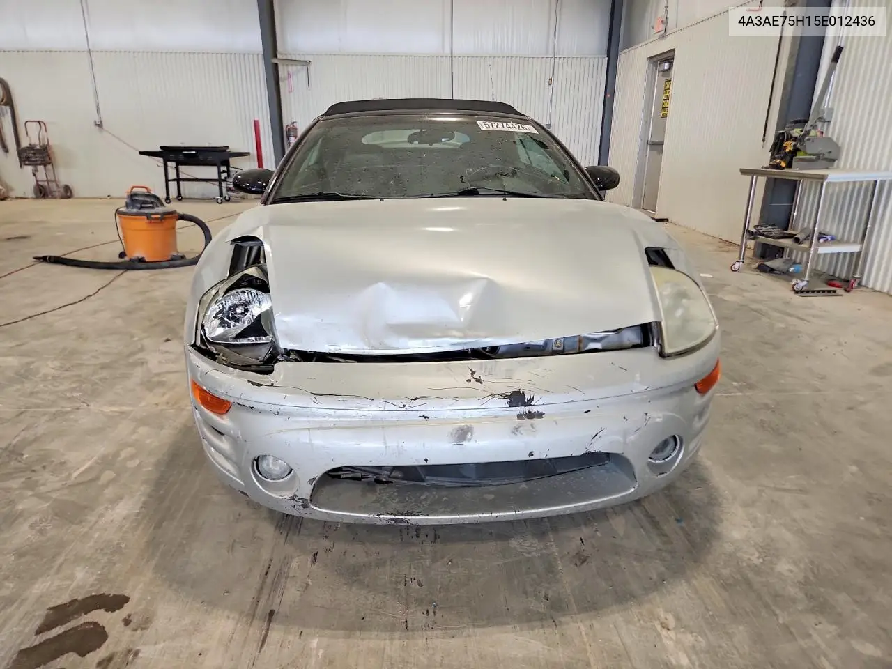 2005 Mitsubishi Eclipse Spyder Gts VIN: 4A3AE75H15E012436 Lot: 57274426