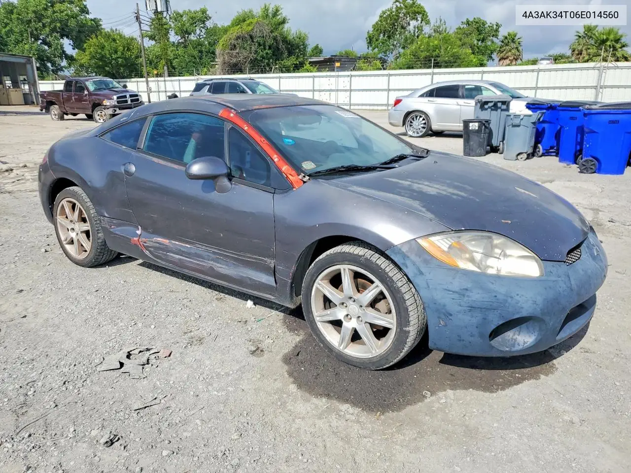 2006 Mitsubishi Eclipse Gt VIN: 4A3AK34T06E014560 Lot: 55937226