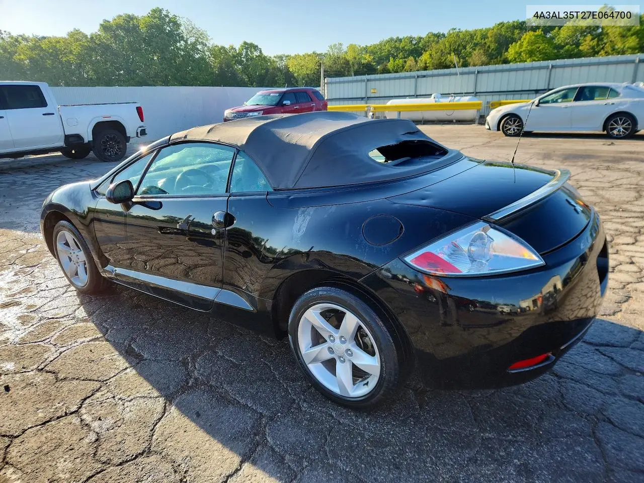 2007 Mitsubishi Eclipse Spyder Gt VIN: 4A3AL35T27E064700 Lot: 53101786