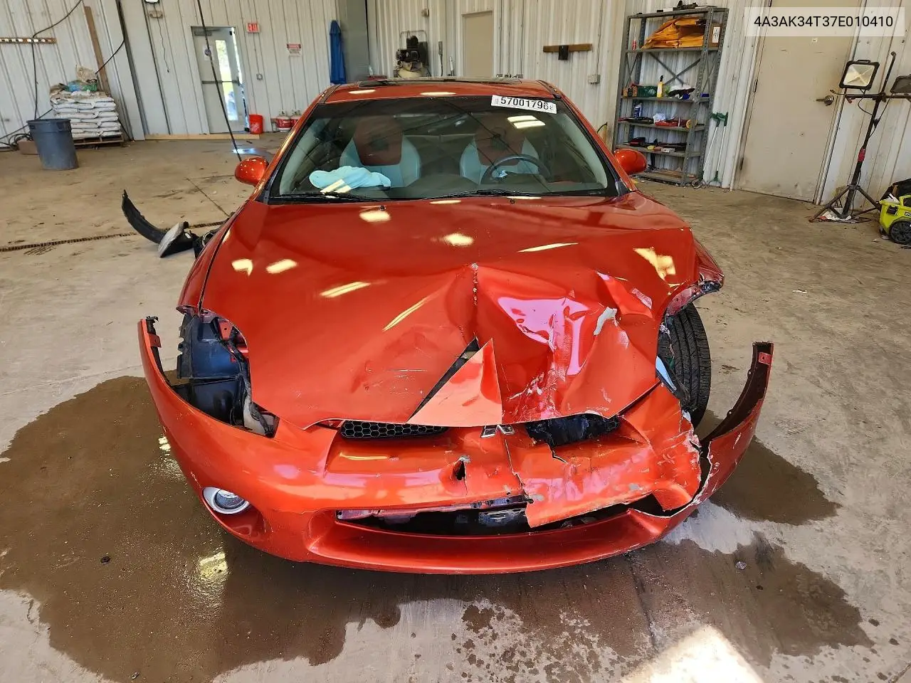 2007 Mitsubishi Eclipse Gt VIN: 4A3AK34T37E010410 Lot: 57001796