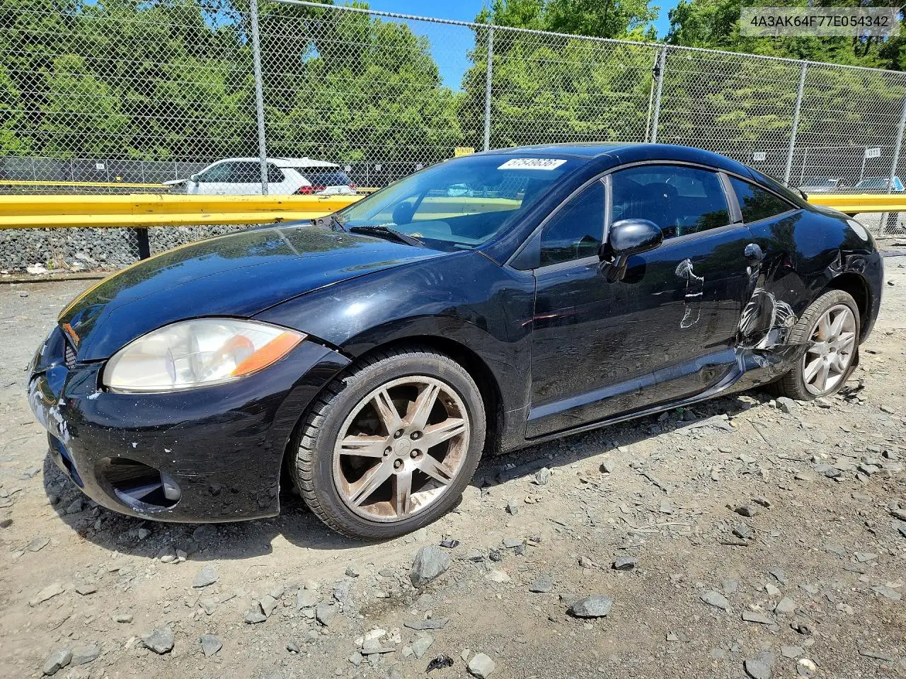 2007 Mitsubishi Eclipse VIN: 4A3AK64F77E054342 Lot: 57549636