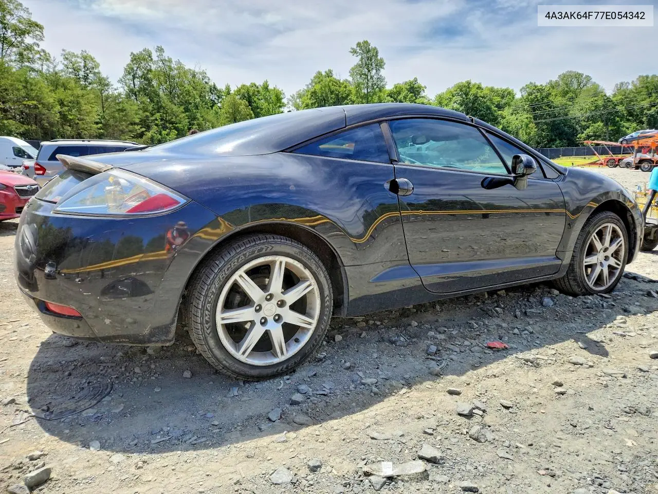 2007 Mitsubishi Eclipse VIN: 4A3AK64F77E054342 Lot: 57549636