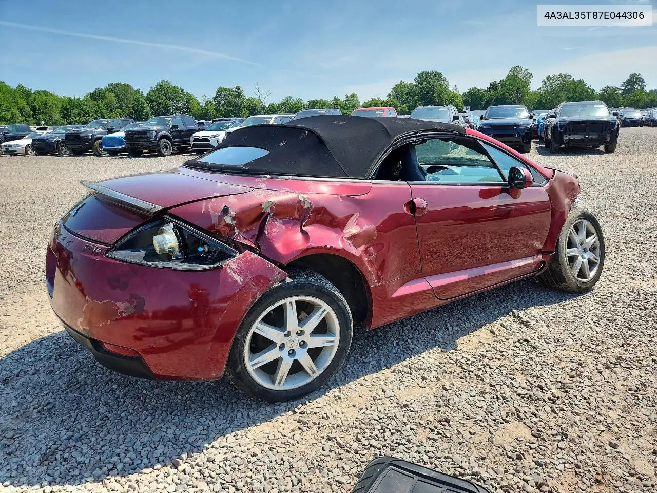 2007 Mitsubishi Eclipse Spyder Gt VIN: 4A3AL35T87E044306 Lot: 60610106