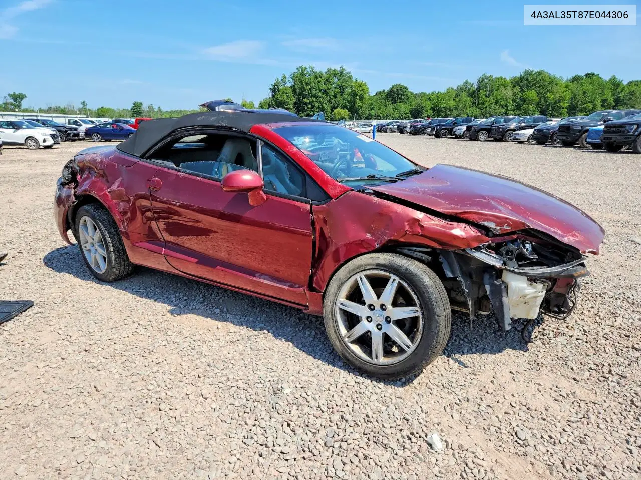 2007 Mitsubishi Eclipse Spyder Gt VIN: 4A3AL35T87E044306 Lot: 60610106