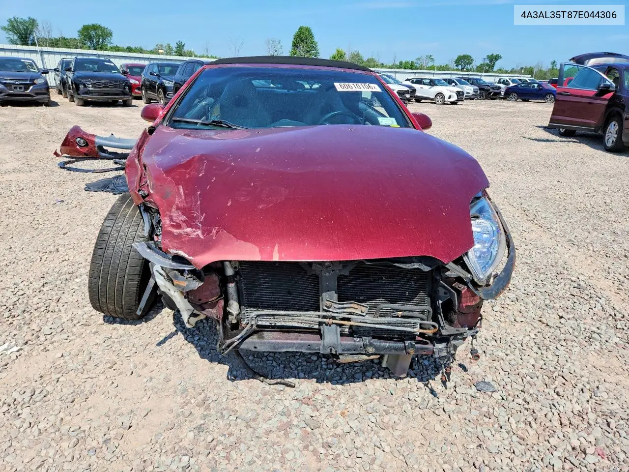2007 Mitsubishi Eclipse Spyder Gt VIN: 4A3AL35T87E044306 Lot: 60610106