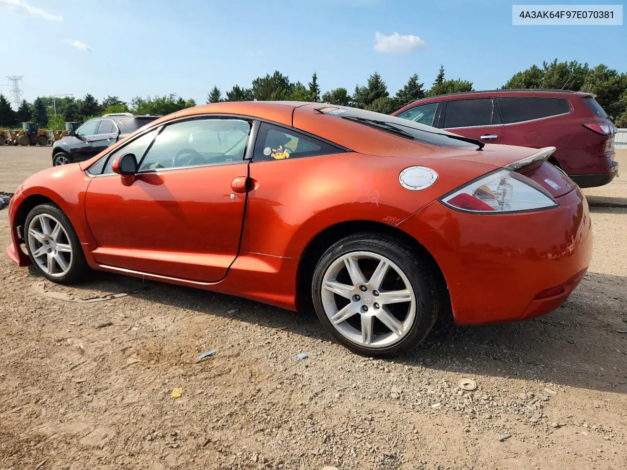 2007 Mitsubishi Eclipse Es VIN: 4A3AK64F97E070381 Lot: 61030966