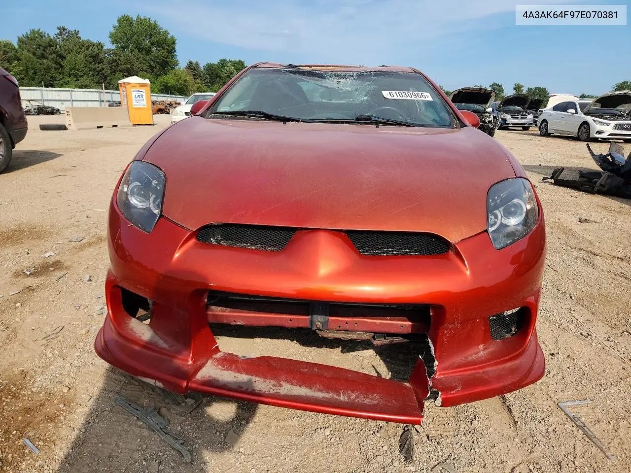 2007 Mitsubishi Eclipse Es VIN: 4A3AK64F97E070381 Lot: 61030966