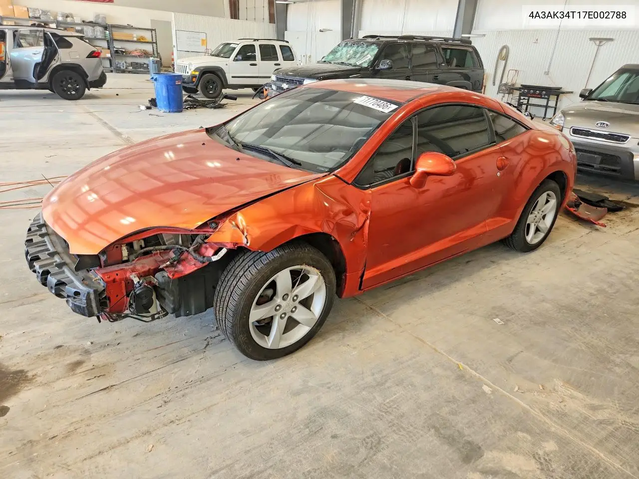 2007 Mitsubishi Eclipse Gt VIN: 4A3AK34T17E002788 Lot: 61770486