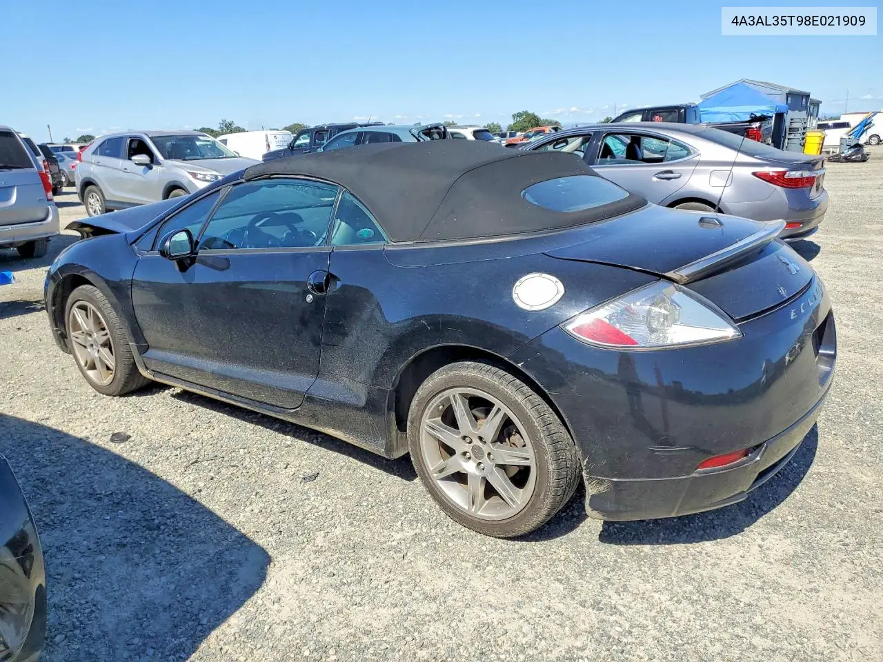 2008 Mitsubishi Eclipse Spyder Gt VIN: 4A3AL35T98E021909 Lot: 56703596
