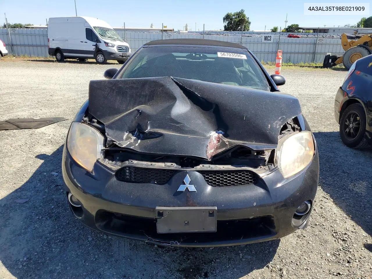 2008 Mitsubishi Eclipse Spyder Gt VIN: 4A3AL35T98E021909 Lot: 56703596