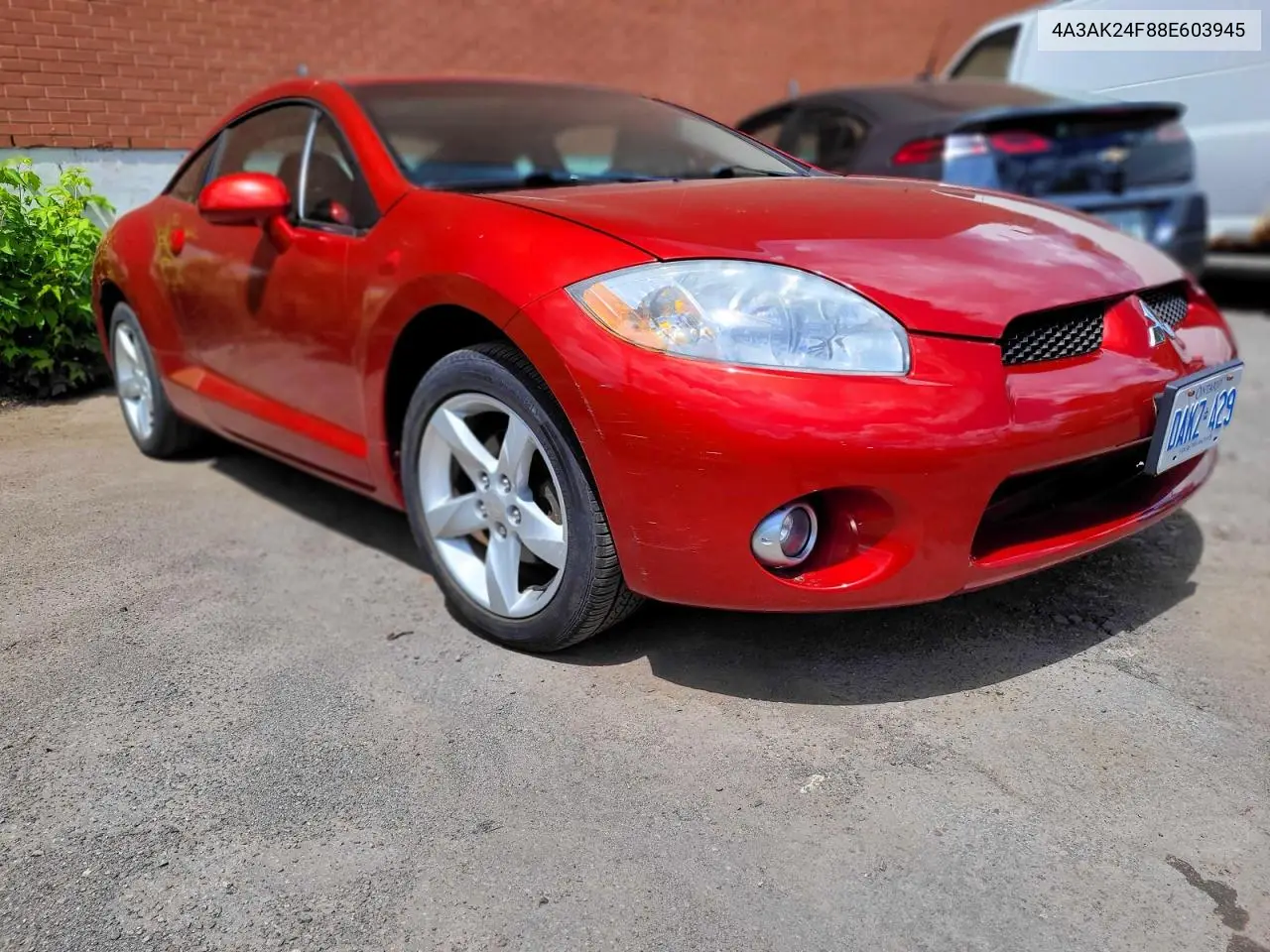 2008 Mitsubishi Eclipse Gs VIN: 4A3AK24F88E603945 Lot: 57969646