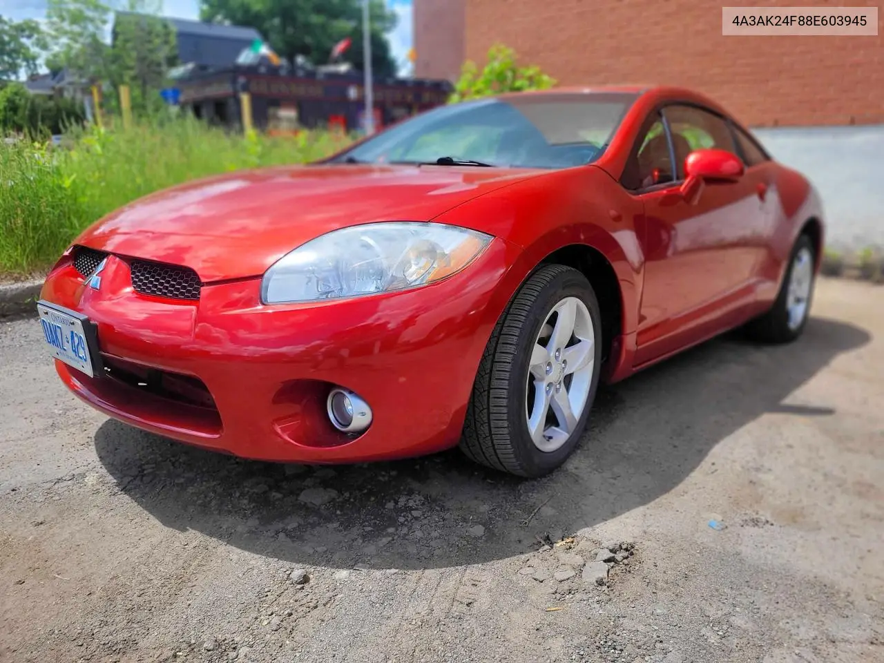 2008 Mitsubishi Eclipse Gs VIN: 4A3AK24F88E603945 Lot: 57969646