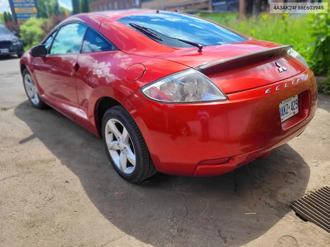 2008 Mitsubishi Eclipse Gs VIN: 4A3AK24F88E603945 Lot: 57969646
