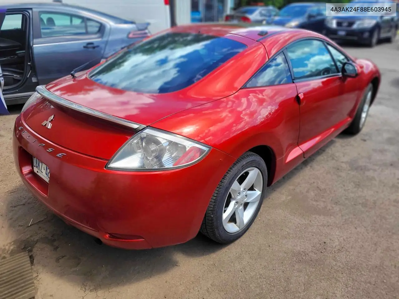 2008 Mitsubishi Eclipse Gs VIN: 4A3AK24F88E603945 Lot: 57969646