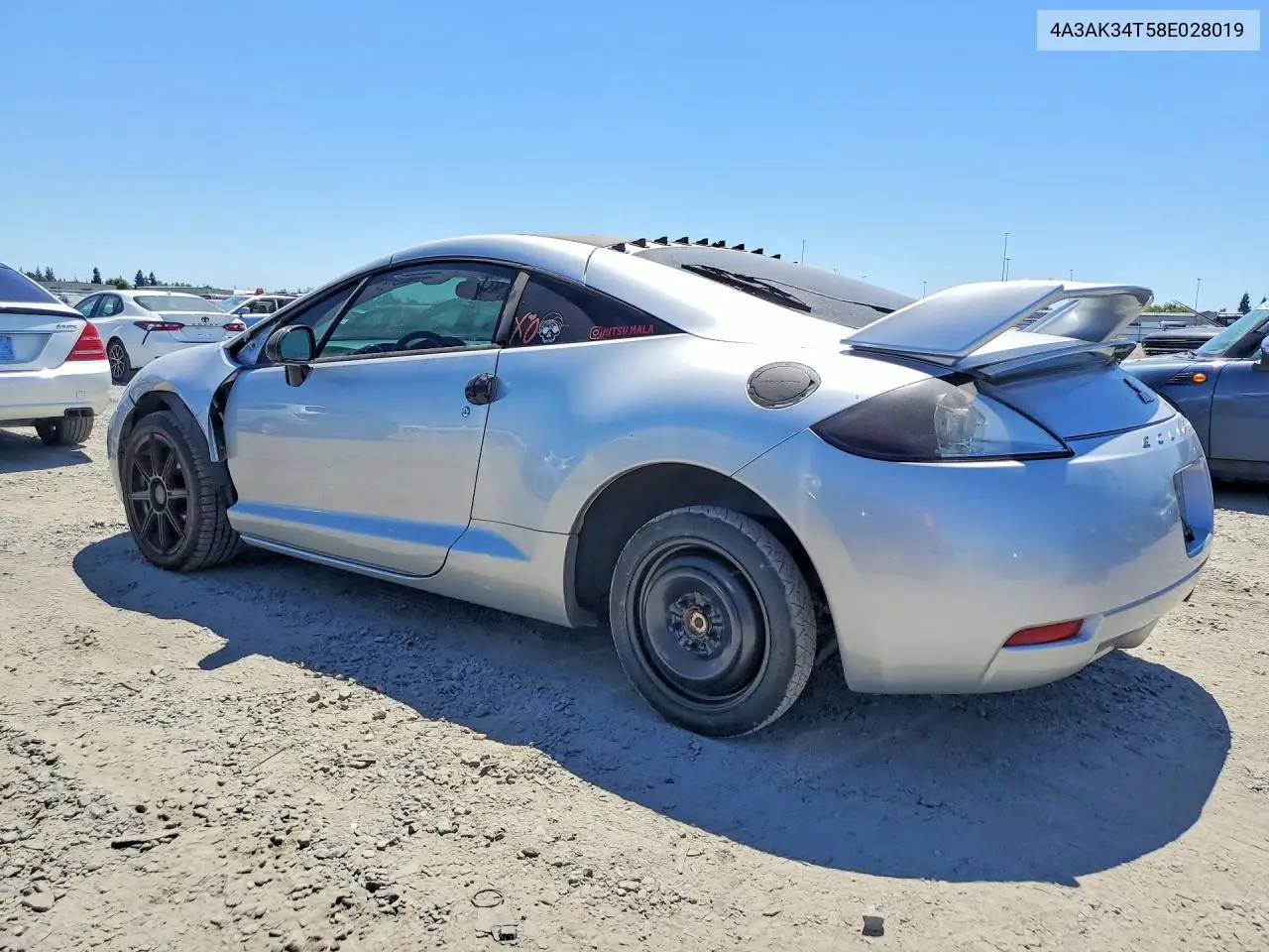 2008 Mitsubishi Eclipse Gt VIN: 4A3AK34T58E028019 Lot: 58830736