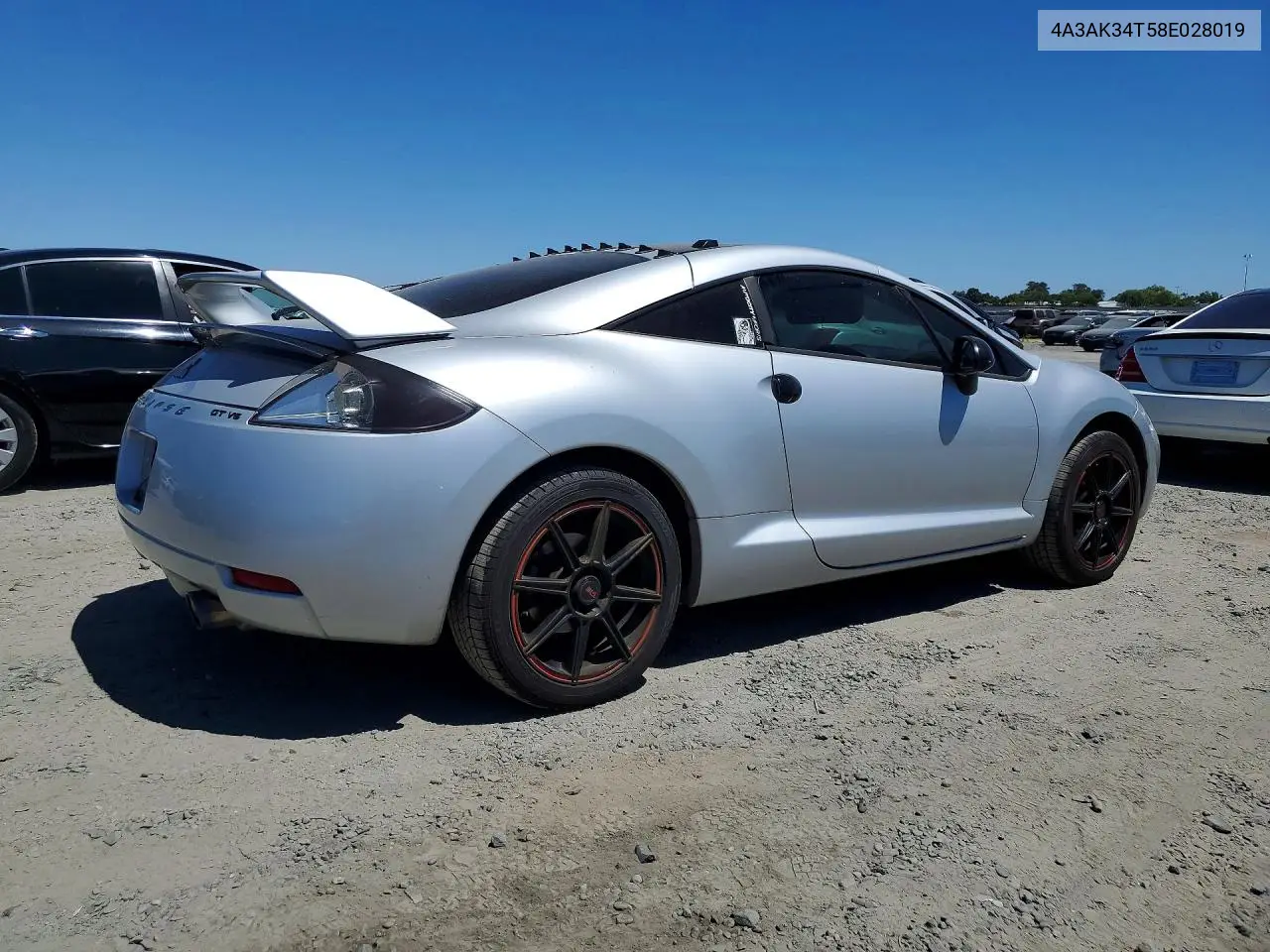 2008 Mitsubishi Eclipse Gt VIN: 4A3AK34T58E028019 Lot: 58830736