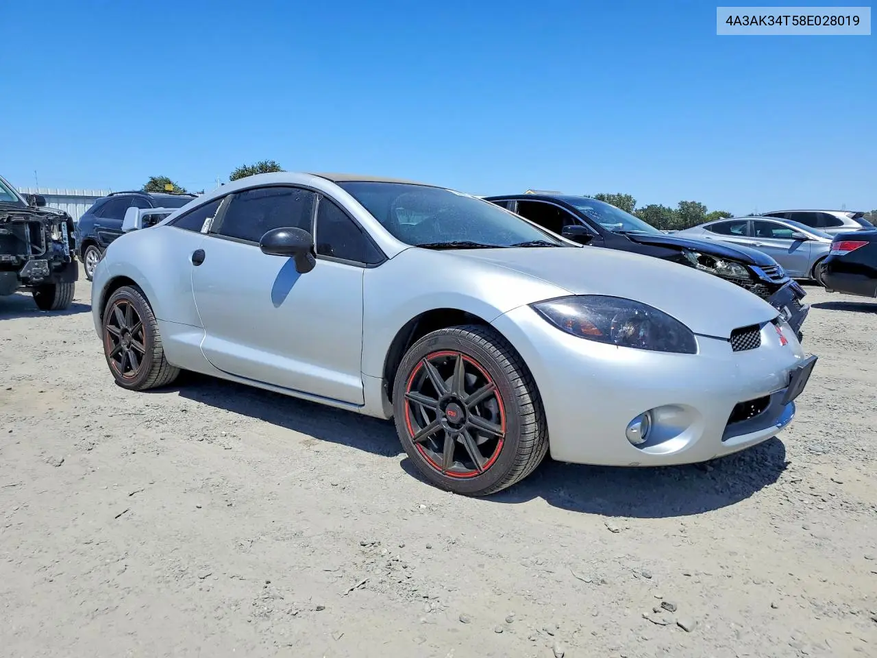 2008 Mitsubishi Eclipse Gt VIN: 4A3AK34T58E028019 Lot: 58830736