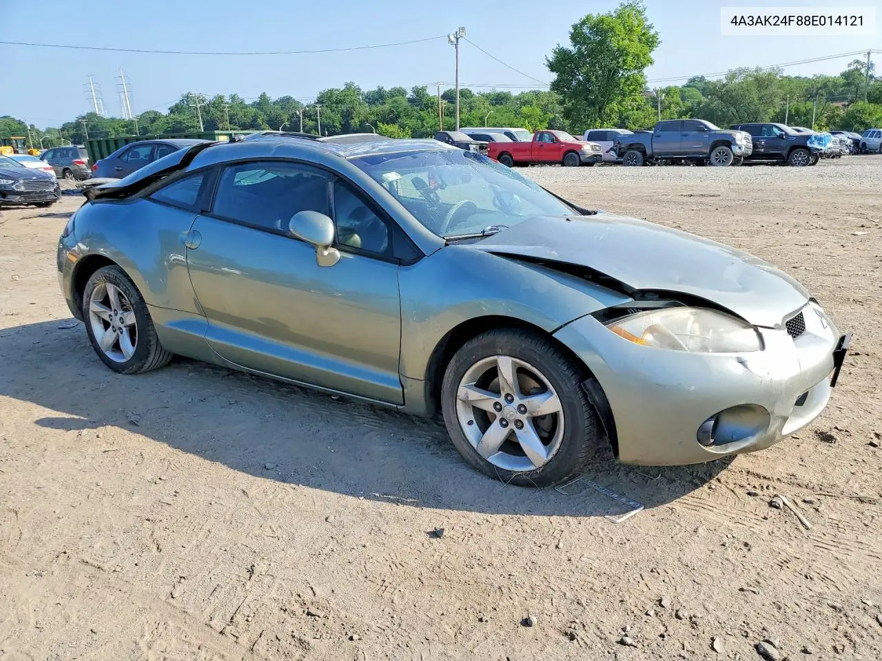2008 Mitsubishi Eclipse VIN: 4A3AK24F88E014121 Lot: 59320666