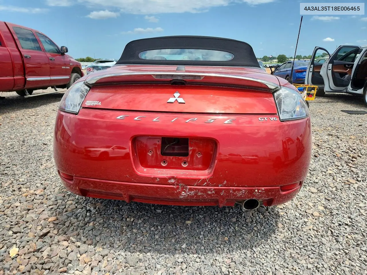 2008 Mitsubishi Eclipse Spyder Gt VIN: 4A3AL35T18E006465 Lot: 60814076