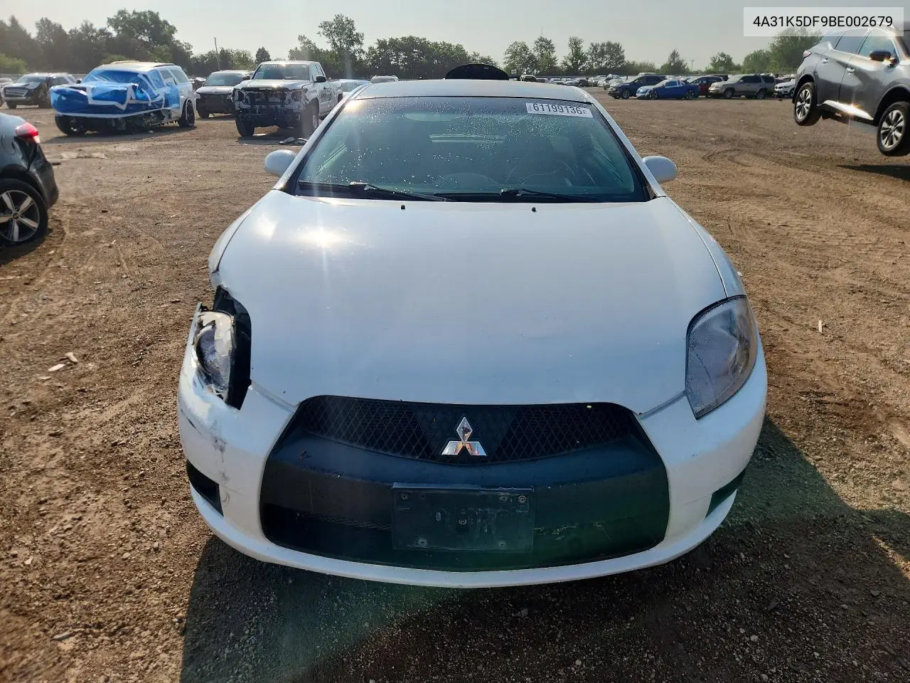 2011 Mitsubishi Eclipse Gs Sport VIN: 4A31K5DF9BE002679 Lot: 61199136