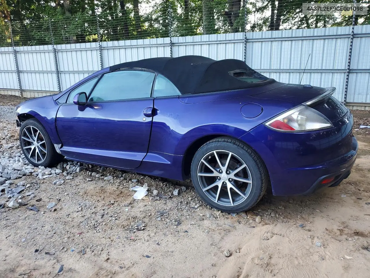 2012 Mitsubishi Eclipse Spyder Gs VIN: 4A37L2EF9CE001098 Lot: 57935076