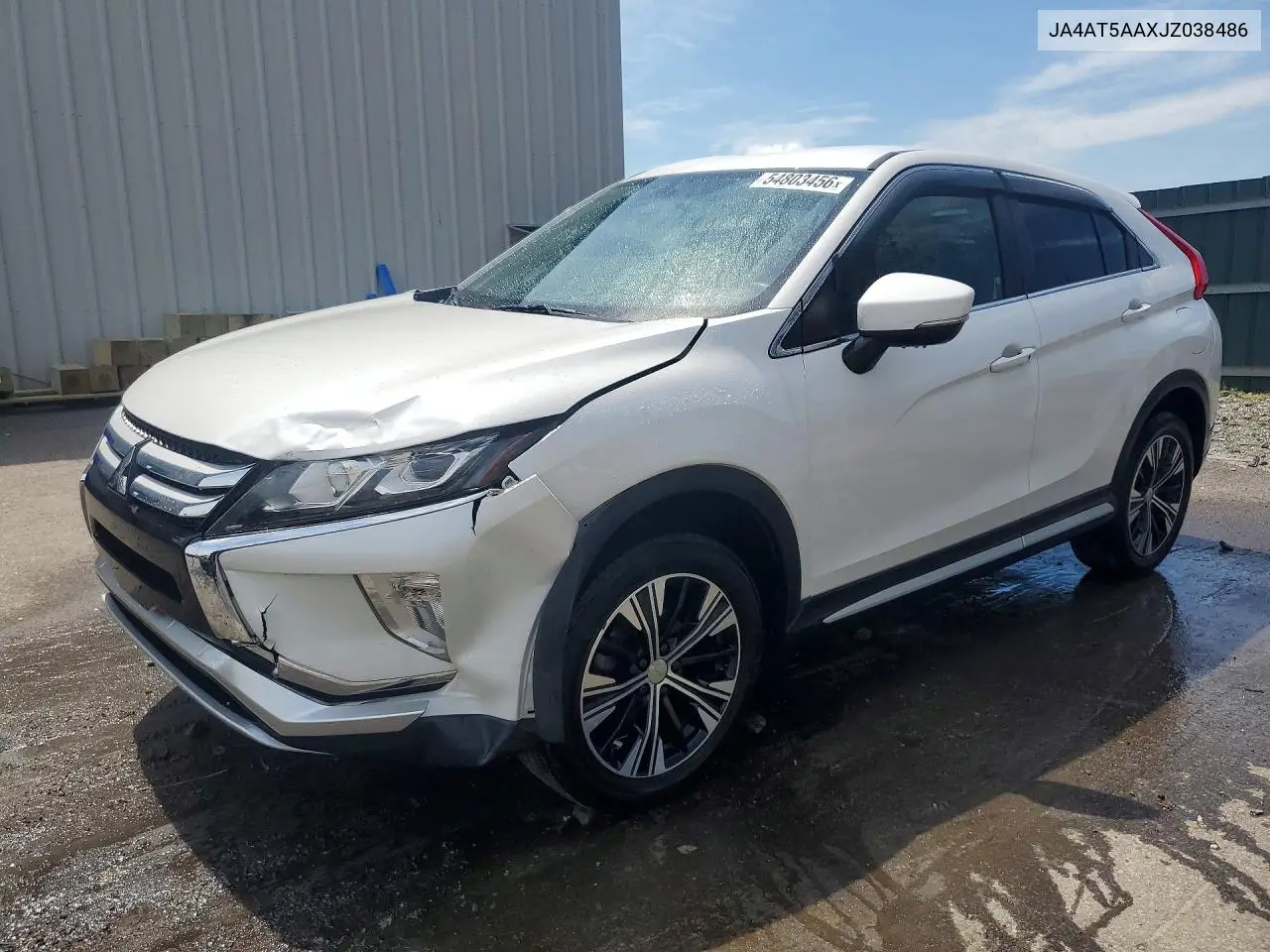 2018 Mitsubishi Eclipse Cross Se VIN: JA4AT5AAXJZ038486 Lot: 54803456