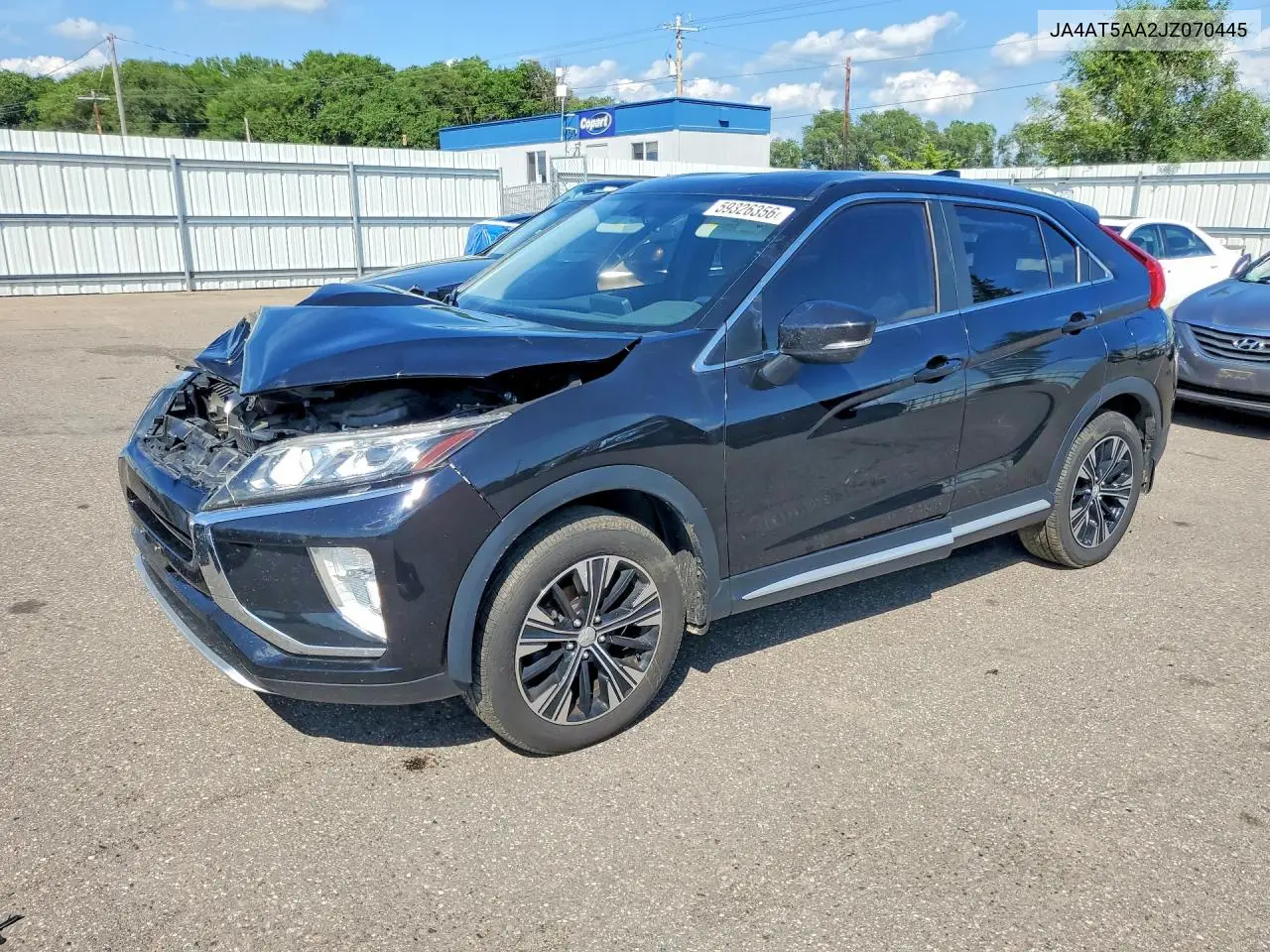2018 Mitsubishi Eclipse Cross Black VIN: JA4AT5AA2JZ070445 Lot: 59326356