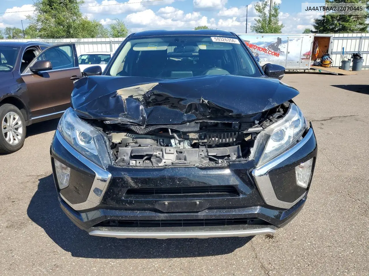 2018 Mitsubishi Eclipse Cross Black VIN: JA4AT5AA2JZ070445 Lot: 59326356