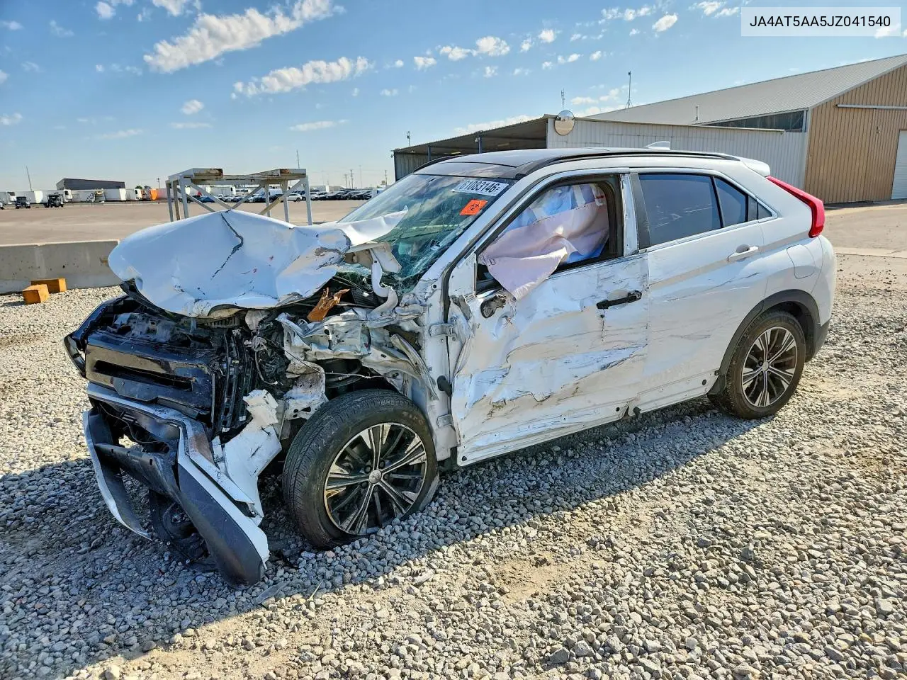 2018 Mitsubishi Eclipse Cross Se/Sel VIN: JA4AT5AA5JZ041540 Lot: 61083146