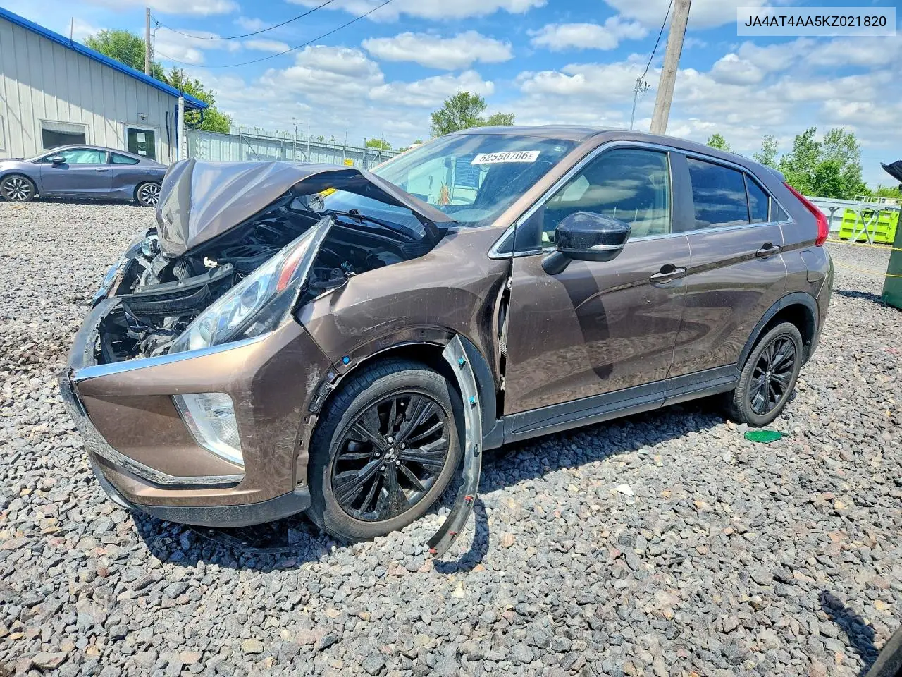 2019 Mitsubishi Eclipse Cross Le VIN: JA4AT4AA5KZ021820 Lot: 52550706