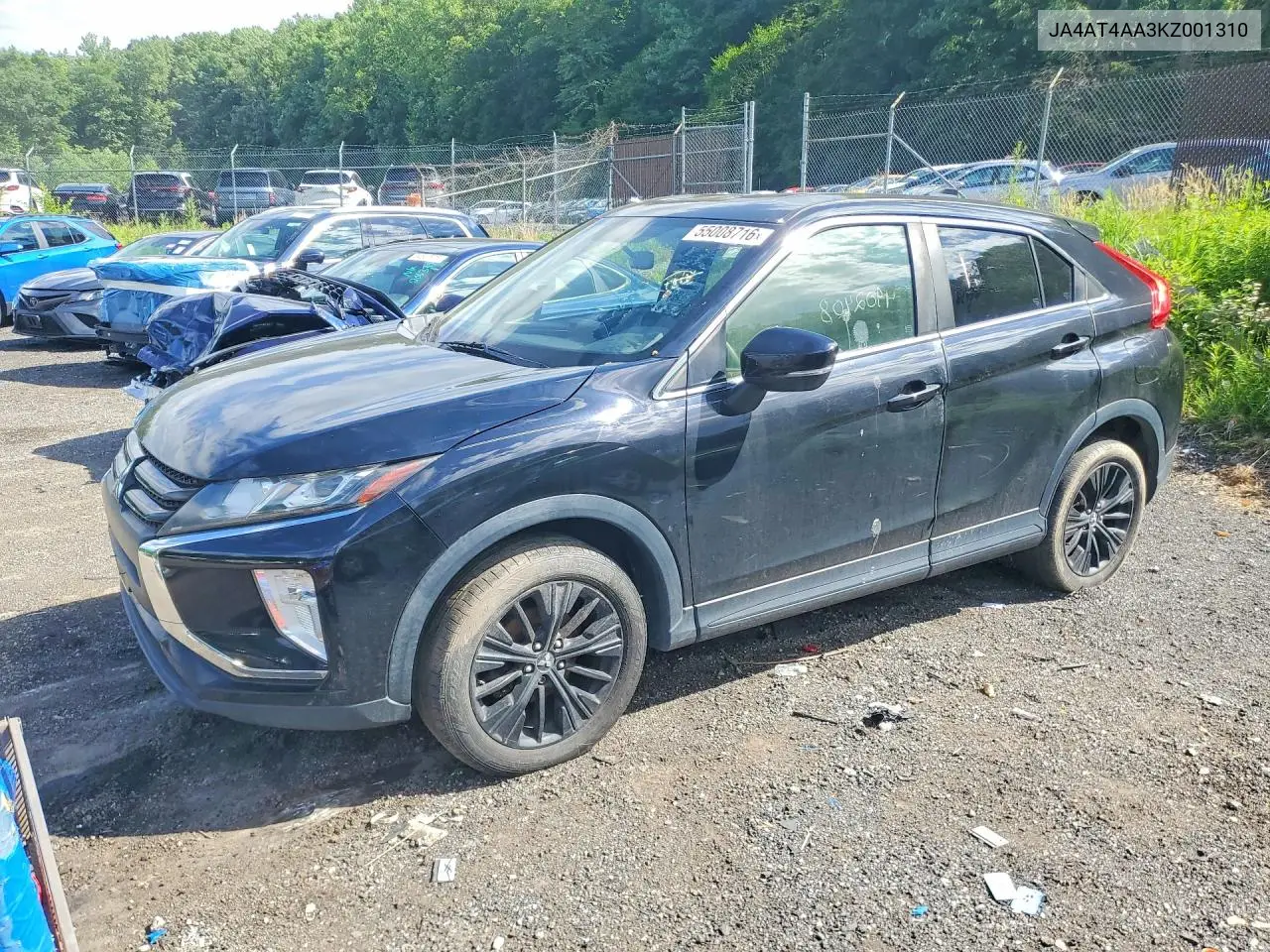 2019 Mitsubishi Eclipse Cross Le VIN: JA4AT4AA3KZ001310 Lot: 55008716