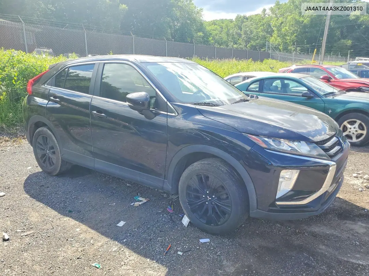 2019 Mitsubishi Eclipse Cross Le VIN: JA4AT4AA3KZ001310 Lot: 55008716